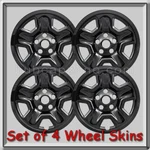 Jeep Wrangler Black Wheel Skins 17" Hubcaps 2018-2019 Covers Set 4. Fixed Price $140.00.