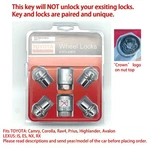 Toyota Alloy Wheel Lock Set Genuine Oem (short Ones) With 2 Keys, W/crown Logo. Fixed Price $46.87.