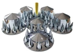 Abs Plastic Chromed Hubcaps Front And Rear Wheel Axle Cover Set With 33MM Thr.... Fixed Price $181.61.