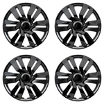 4 Black 15" Snap Hub Caps Full Covers Steel Wheels For Honda Fit 09-20. Fixed Price $72.99.