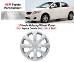 Oem Toyota Corolla 2011 2012 2013 15 Inch Hubcap Wheel Cover Silver 42621-02140. Fixed Price $25.00.
