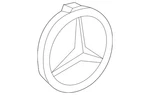 Genuine Mercedes-benz Hub Cap Star With Laurel Wreath 222-400-22-00-9040. Fixed Price $19.72.
