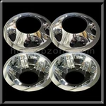 Chevy Silverado 3500 17" Dually Chrome Wheel Simulators Hubcaps Liner 2009-2010. Fixed Price $449.00.