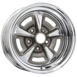 Wheel Vintiques Pontiac Rallye Ii 15X7 5X4.75 4" Bs Silver/argent 60-573404CA. Fixed Price $379.83.