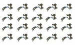 Mercedes W123 280SE Set Of 20 Hub Cap Clips Genuine 401. Fixed Price $79.95.