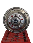 Pacific Dualie 19.5" Stainless Steel Front Wheel Simulator Hubcap - 8 Lug. Fixed Price $120.00.