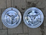 1956 Oldsmobile Fiesta Hubcaps/wheel Covers - 15 Set Of 2. Fixed Price $175.00.