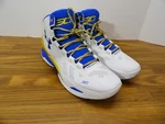 Ua Curry 2 Rings Men's SZ15 White/metallic Gold/ Royal. Fixed Price $109.99.