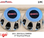 New 2PCS. Wheel Caps For 2011 Current Sierra 3500HD 17" Stainless Steel Dually. Fixed Price $94.99.