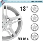 4X Inch Covers Full Rim Snap On Hub Caps Fits R13 Tire & Steel Wheels. Fixed Price $33.79.