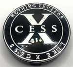 1038K75 Xcess Black / Silver Wheel Center Cap. Fixed Price $31.44.