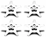 New 2006-2009 Lexus SC430 18" 5-SPOKE Alloy Wheel Chrome Center Star Hub Cap Set. Fixed Price $99.95.