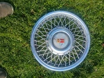 One 1987 To Early 1990 Oldsmobile Ciera # 4106A 14" Wire Wheel Cover Gm 10091786. Fixed Price $80.00.