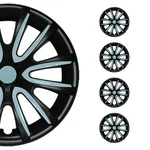 Omac 99FR240B14HB 14" Black Blue Hub Caps Wheel Covers. Fixed Price $99.90.