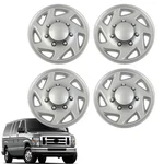 4 Wheel Covers Hub Caps Rim Simulators Ford E150 E250 Econoline Van 16" Full. Fixed Price $59.00.