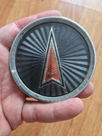 1983 1987 Pontiac Bonneville Parisienne Wheel Center Cap Emblem- E-801216-5. Fixed Price $14.00.