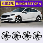 16" Set Of 4 Hubcaps For 2016-2025 Honda Civic Sedan R16 Snap Wheel Rim Cover. Fixed Price $52.99.