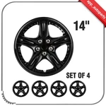 4X 14 Inch Hub Caps Pp Tire & Rim Covers Black Kit Fits All Makes Models. Fixed Price $38.99.
