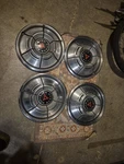 1970 1971 Dodge Dart Charger Wheels Covers Rims. Fixed Price $125.00.