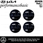 52960S9100 4P Set Black Wheel Center Hub Cap For Kia Sportage Telluride 20-22. Fixed Price $34.50.