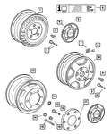 Genuine Mopar Front Axle Hub Cap 5104582AA. Fixed Price $17.84.