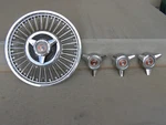 Original Ford Falcon 13 Wire Hubcap & Spinners. Fixed Price $85.00.