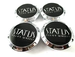 Status Alloy Wheels 2" (back Custom Center Caps* #C-352 (for 4 Caps). Fixed Price $114.52.