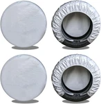 Kayme Rv Tire Covers Set Of 4, Travel Trailer Camper Truck Suv Assorted Sizes. Fixed Price $27.99.