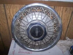 82-89 Lincoln 15" Wire Wheel Cover Some Edge Dings And Chrome Pits. Fixed Price $34.84.