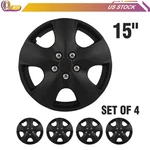 4X 15" Wheel Hub Caps Black For R15 Tires Rim All Makes Models Cover Kit. Fixed Price $39.69.