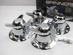 Gorilla Hub Caps Center # 63516 Chrome Bar Swept Wing Spinners W/ Towers. Fixed Price $269.95.