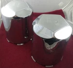 Helo Wheels Chrome Custom Center Caps Set Of # 1001273 / F108-21. Fixed Price $99.95.