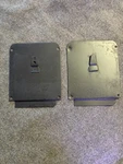 55 56 57 Chevy 2 Door Hardtop/convertible Front Access Covers Pair Set Oem. Fixed Price $50.00.