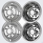 17" Dually Stainless Wheel Simulators Hub Cap 2005-2025 Ford F-350 Trim Ring. Fixed Price $255.99.