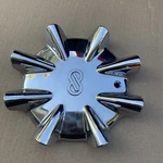 One Used Enkei Custom Wheel Chrome Centercap A120 COP28C 10759. Fixed Price $39.00.