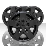 Black 17" Wheel Skins Hub Caps Bolt On Full Covers For 2007-2018 Jeep Wrangler. Fixed Price $117.74.