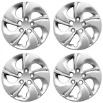 15' Twisted Spoke Silver Bolt-on Wheel Cover Hubcaps For 2013-2015 Honda Civic. Fixed Price $52.99.