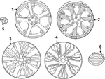 Genuine Nissan Wheel Cover 40315-7BA6A. Fixed Price $108.98.