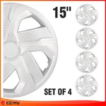 Set Of 4 Snap On Inch Universal Full Hub Caps Wheel Covers Fit R15 Tire & Rim. Fixed Price $42.99.