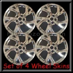 Chrome Chevy Equinox Wheel Skins Hubcaps 18" Chevrolet Covers 2018-2024. Fixed Price $160.00.