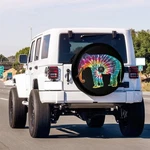 Delerain Spare Tire Cover With Backup Camera Hole Tie Dyed Elephant Wheel. Fixed Price $14.50.