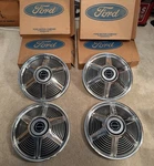 Nos 1964 1965 Ford Mustang 14 In Hubcaps C5ZZ-1130-J C4ZA-1130-J. Fixed Price $519.95.