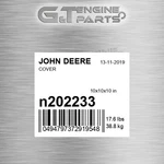 N202233 Cover Fits John Deere (surplus Open Box). Fixed Price $1221.16.