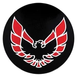Oer 527087 "firebird" Red Logo/black Background Wheel Center Cap Emblem. Fixed Price $39.23.