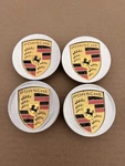 4 Factory Porsche Macan Wheel Center Caps Oem Genuine Color Logo Crest Set. Fixed Price $99.99.