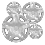 Set Of 4 Hubcaps 15 Inch Silver Abs Wheel Covers For 2010 - 2012 Nissan Versa. Fixed Price $65.95.