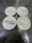 Bbs Lm Rz Center Caps Logos 70MM 09.24.030 White Silver Set Of. Fixed Price $89.00.