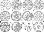Genuine Mercedes-benz Hub Cap 000-400-43-00-7756. Fixed Price $1079.70.
