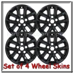 Set Of Black 17" 2023-2024 Jeep Wrangler Wheel Skins Hubcaps Covers. Fixed Price $180.00.