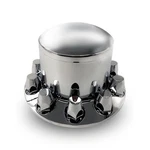 Chrome Rear Axle Wheel Covers W/ Hub Caps 33MM Lug Nuts Screw-on. Fixed Price $41.99.
